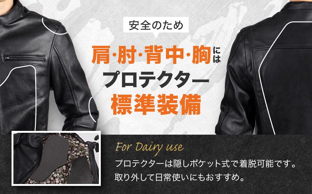 【デグナー】デグナークラシック×花山コラボジャケット 桧垣桜柄＜LWサイズ＞［ 京都 八王子 バイクギア ジャケット 人気 おすすめ 革 レザー ツーリング ライダー バイカー バイク ブランド メー