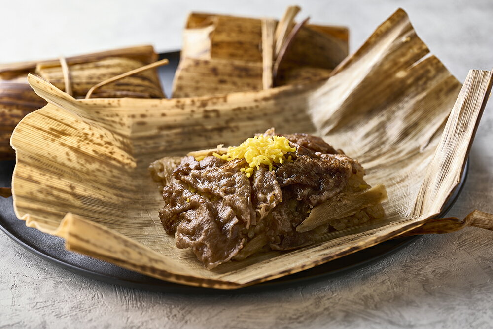 【ふるさと納税】【PRキャンペーン対象】近江牛すき焼きおこわ 竹皮包み 160g×5個 近江牛 近江米 すき焼き 国産 冷凍