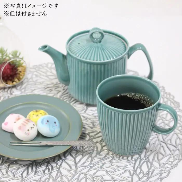 【波佐見焼】KEMIシリーズ《グリーン》ティーポット マグカップ 5点セット 食器 皿 【陶芸ゆたか】 [VA66]  波佐見焼