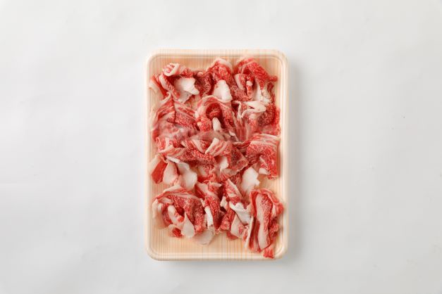 お米で育てたむなかた牛 切り落とし500g （牧場直送）【すすき牧場】_HA0152