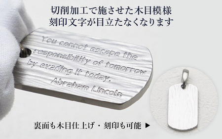 【長さ：60cm】刻印が目立たない/チタンドッグタグネックレス/kameleon 日本製 [K-20310_02]