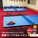 【ふるさと納税】卓球パーソナルレッスン 60分×11回 コーチ1人 岐阜県 可児市 スポーツ レッスン 体験 回数券 パーソナル 初心者 コーチ付き 室内 大人 子供 送料無料