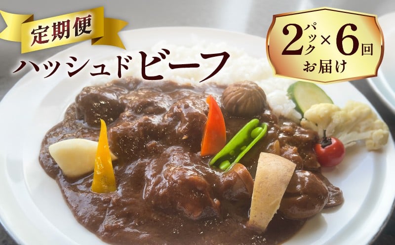 
            【洋食グリル肝付】定期便 ハッシュドビーフ 2パック×6回　K084-T05
          