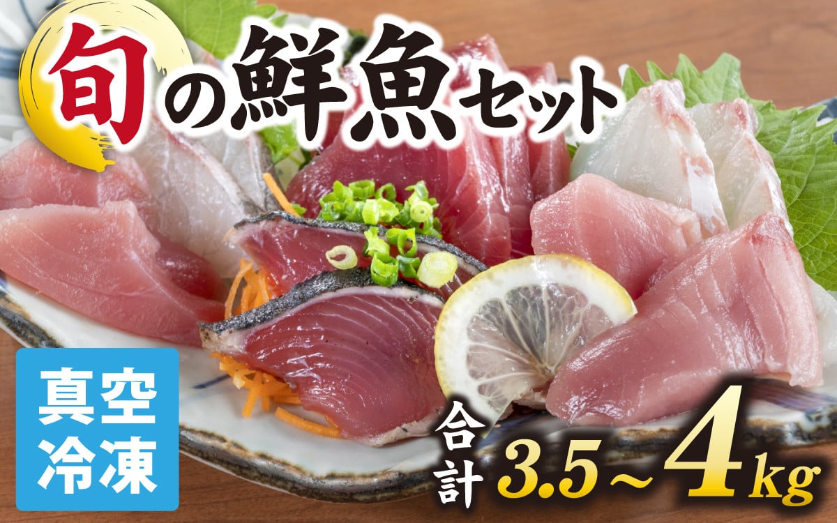 
            【日本海鮮魚】漁師厳選鮮魚真空冷凍セット約3.5g～4.0kg(5種以上) | 魚 詰め合わせ 新鮮 煮物 焼き物 お造り 刺身 晩酌 食卓 BBQ 急速冷凍 真空パック 鮮魚セット 詰合せ 鮮魚店 厳選 お任せ 鮮度 産直 海鮮 加熱用 冷凍保存 福井県 南越前町 越前 送料無料
          