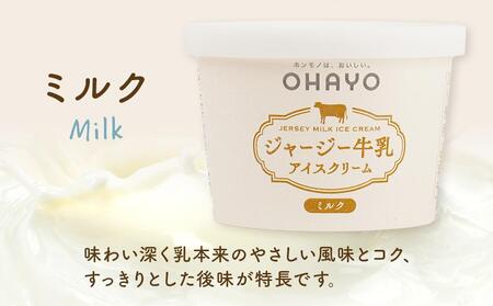 オハヨー乳業 ジャージー牛乳アイスクリーム 120ml×10個（ミルク・コーヒー）ギフト