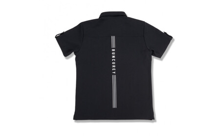 BUNCUREY　ゴルフウェア　ロゴポロシャツ（BM23SS-01-042）ブラック／サイズ6