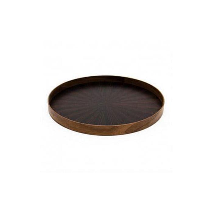 【ふるさと納税】Round Rays Tray S 黒檀 ebony トレー おぼん | 木製 トレー トレイ おぼん テーブル コーディネート インテリア キッチン 飾り台 雑貨 家具 日用品 徳島 人気 おすすめ 送料無料