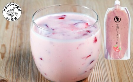 生甘酒いちごおーれ 500g×1本 ( 甘酒 苺 フルーツ 生甘酒 いちごおーれ 冷凍 イチゴ ストロベリー )【A7-073】