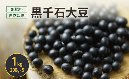 黒千石大豆 200g×5 無肥料 有機JAS 大豆