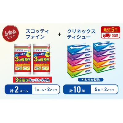 ふるさと納税 岩沼市 ティッシュ+キッチンペーパー2P[No.5704-1798] |  | 01