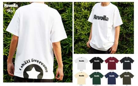 『必ず乗り越える』Revolla プレミアム コットン メッセージ Tシャツ 男女兼用 牧之原市 レボラ