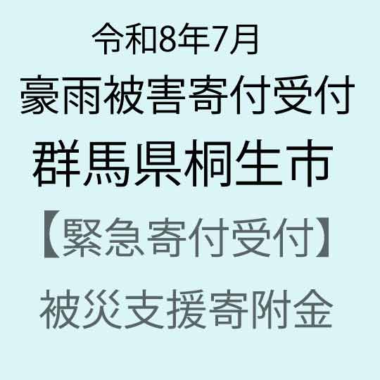 【ふるさと納税】令和8年7月 大雨被害寄附受付 群馬県桐生市 災害応援寄附金 （返礼品はありません）
