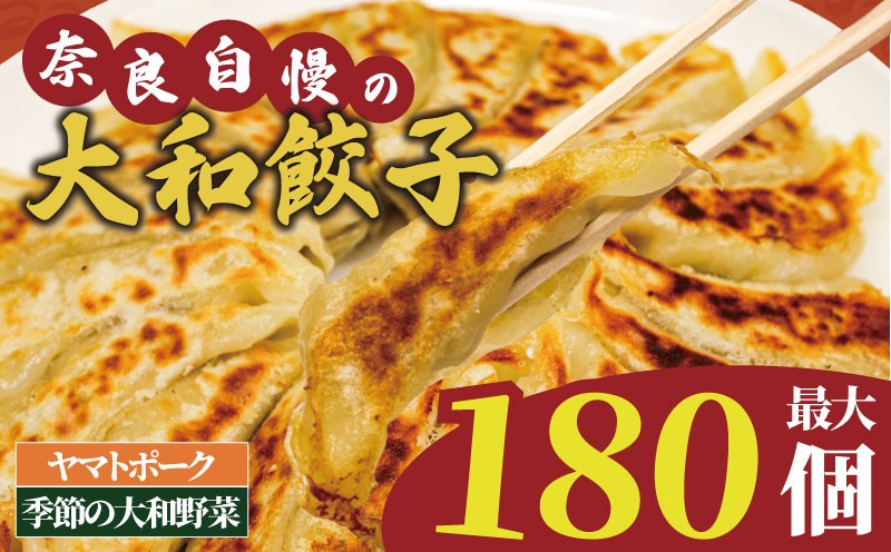 
            大和餃子 60~180個 冷凍 小分け 奈良 国産 大和豚 ヤマトポーク 大和野菜 餃子 ぎょうざ ギョーザ 豚肉 肉 お肉 家族 子ども 冷凍食品 弁当 おかず 中華 惣菜 グルメ 人気 おすすめ おいしい おつまみ 焼き餃子 冷凍餃子 ふるさと納税餃子 奈良県 奈良市
          