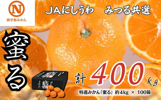 
            特選みかん「蜜る」計400kg(約4kg×100箱)＜H08-87＞【1510466】
          