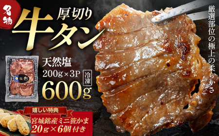 蔵王福膳・柔らか牛タン(塩)・笹かま付き　牛たん 牛タン 仙台名物 厚切り 蔵王 人気【04301-0566】