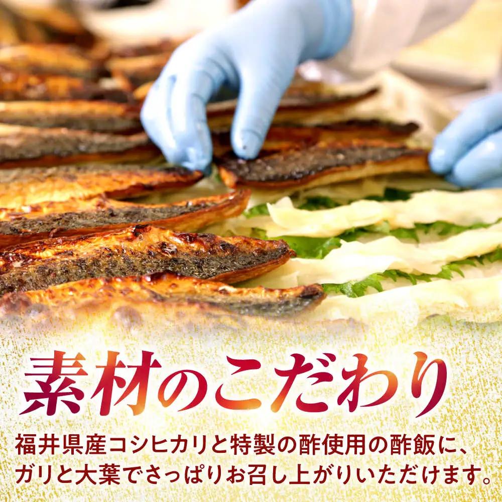 【着日指定可】焼き鯖すし2種食べ比べ【めんたい】セット【配送不可地域：北海道、北東北（秋田、青森、岩手）、九州、沖縄、離島】 小浜市 / 若廣 [BFAM008] 