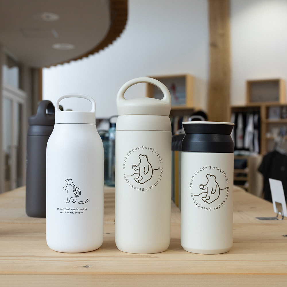 【先行予約】知床トコさんトラベルタンブラー ホワイト 350ml×1本 | トコさん タンブラー 持ち運び 北海道 斜里町