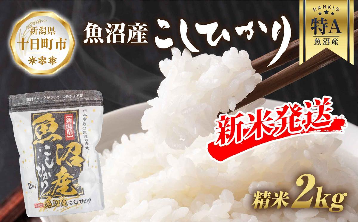 【令和7年産】 魚沼産 コシヒカリ 2kg 精米 農家のこだわり 新潟県 十日町市 お米 こめ 白米 コメ 食品 人気 おすすめ 送料無料 ご飯 ブランド米 銘柄米