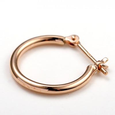ふるさと納税 昭和町 K18ピンクゴールド　フープピアス　太さ1.5mm・直径13.0mm　111662 |  | 02