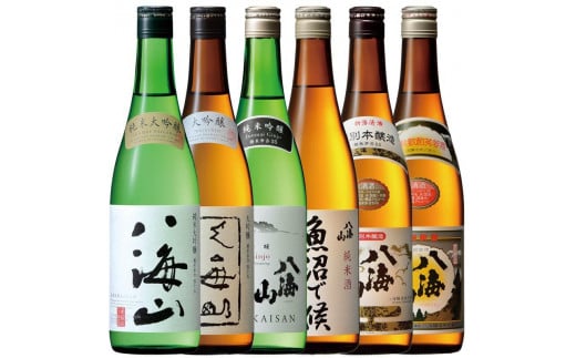 八海山 清酒・特別本醸造・純米・純米吟醸・大吟醸・純米大吟醸 720ml×6本セット