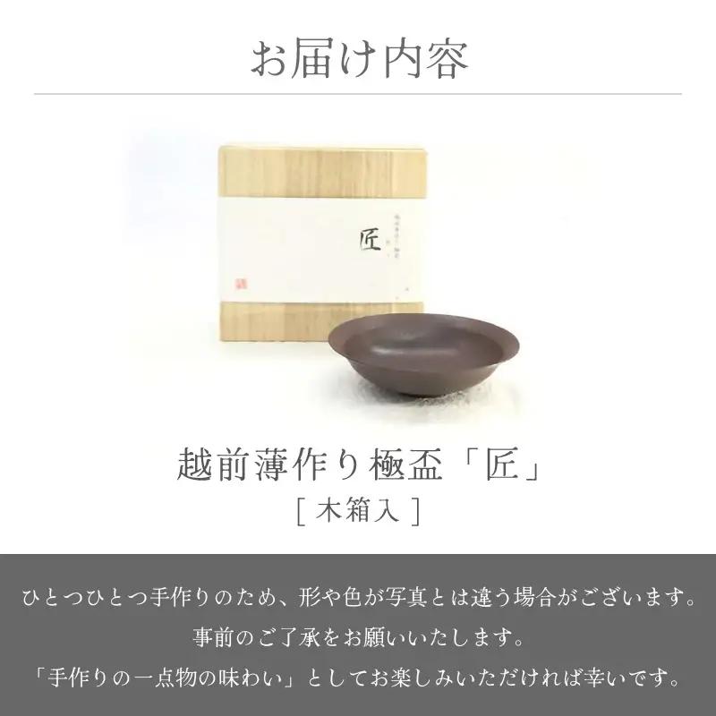  越前焼のふるさと越前町からお届け！ 越前薄作り極盃「匠」木 光窯 越前焼 越前焼き 【酒盃 杯 酒 コップ カップ マグカップ 食器 ギフト うつわ 電子レンジ 食洗機 工芸品 伝統工芸士 陶器 】