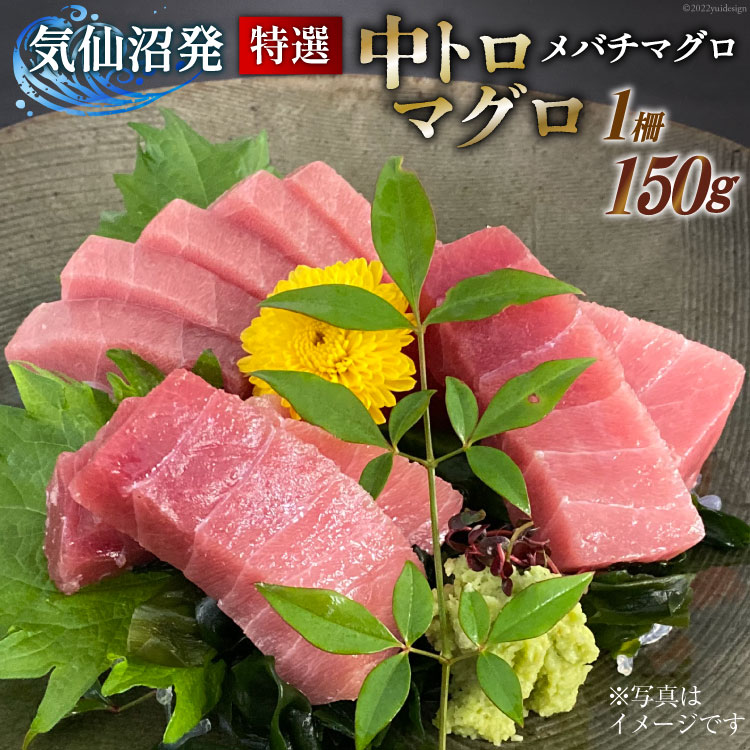 【ふるさと納税】特撰 中トロマグロ（メバチマグロ）1柵 150g [川印　村田漁業 宮城県 気仙沼市 20563398] 魚介 魚 海鮮 まぐろ 鮪 マグロ メバチマグロ トロ とろ 中トロ 刺身 感想