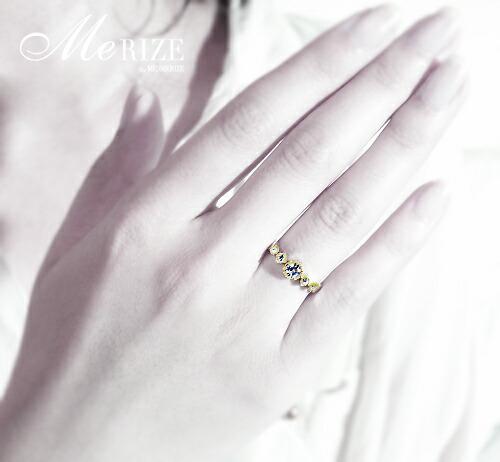 指輪 天然ダイヤモンド 0.35ct SIクラス Sylvie シルヴィー【K18 PG】r-182（KRP）O27-1411