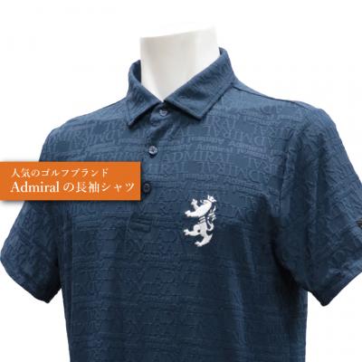 ふるさと納税 関市 ゴルフウェア アドミラル 半袖　Mサイズ 　ネイビー　日本製　Golf |  | 02
