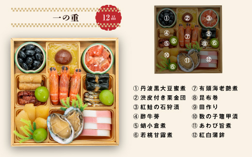 千賀屋謹製 2026年 迎春おせち料理「にほんばれ」和風三段重 3人前 全34品　冷蔵