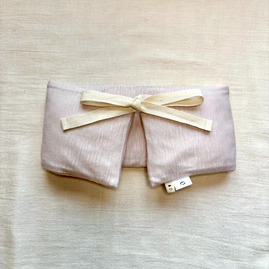 ＜ao×accos＞【首肩用】米ぬか玄米カイロ（よもぎ入り）なめらか点天竺　素色