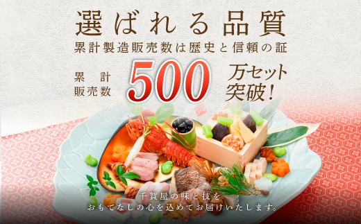 選ばれる品質 累計販売数 500万セット