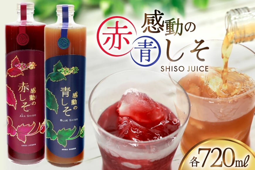 
            AJ308 感動の赤しそジュース 瓶 720ml  感動の青しそジュース 瓶 720ml  [ しそジュース 紫蘇ジュース 赤しそ 青しそ 長崎県 島原市 ]
          