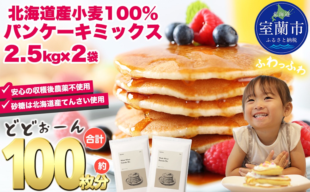 北海道パンケーキミックス 5kg MROBI006