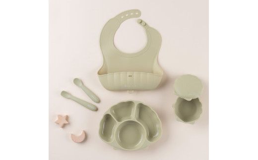 ケラッタ ベビー食器 5点セット（シーウィードグリーン） | ケラッタ kerata 赤ちゃん ベビー 日用品 食器 ベビー食器 マタニティ 長野県 塩尻市