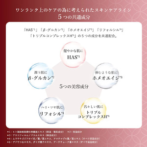 スキンケアセット (クレンジング+洗顔+化粧水+美容液+クリーム) HAS aging-care_OS162-0041