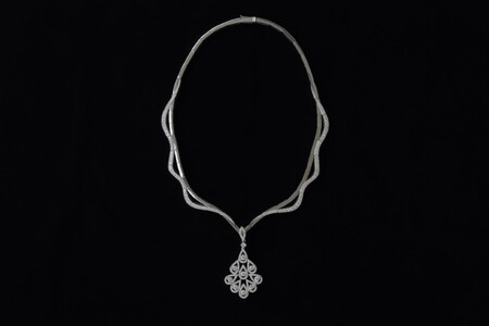 Pt ダイヤモンド ネックレス(ポン・デュ・ガール)　G-308AP