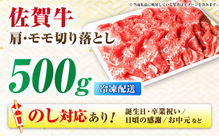 【7営業日以内発送！】 佐賀牛 肩・モモ切り落とし 500g 吉野ヶ里町/丸宗ミート[FDP019]