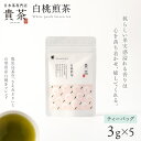 【ふるさと納税】日本茶専門店【 貴茶 − TAKACHA 】 白桃煎茶 ティーバッグ 茶 高級 果物 フルーツ 桃 ふるさと納税 鹿児島 おすすめ ランキング プレゼント ギフト