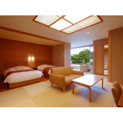 浄土ヶ浜パークホテル 1泊2食ビュッフェペア宿泊券 ビューバス付き和室ツインベッドルーム