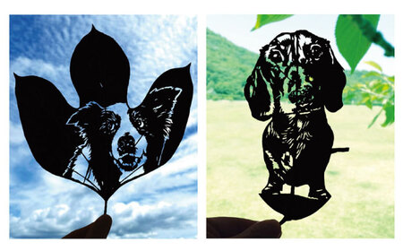 オーダーメイド リーフアート（額入） 【葉っぱで作る奇跡のアート Dog編】 インテリア おしゃれ プレゼント 装飾 お祝い 葉っぱ 芸術 ペット 犬 愛犬 猫 愛猫 人物 動物 風景 ロゴマーク