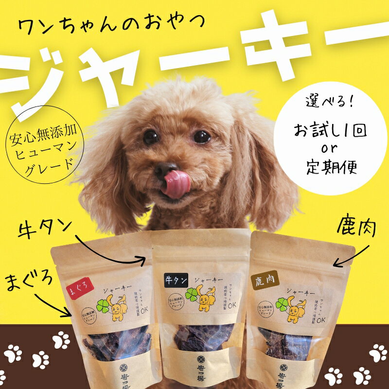 【ふるさと納税】ワンちゃんのおやつ ジャーキー 3袋セット (選べる！お届け回数) ｜ こぐま商店 河内長野 ペットフード ドッグフード ジャーキー 小型犬 中型犬 大型犬 犬用 いぬ ペット
