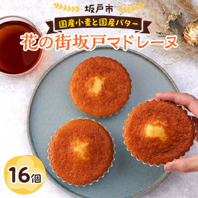【ふるさと納税】花の街坂戸マドレーヌ　16個入り【1280670】