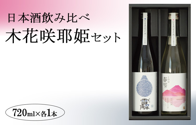 
日本酒飲み比べ「木花咲耶姫セット」
※北海道・沖縄・離島への配送不可
