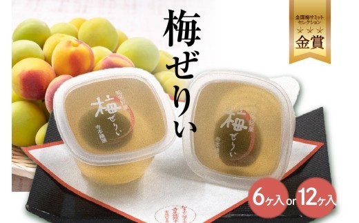 
                  【選べる数量6ヶ入・12ヶ入】知多銘菓　梅ぜりぃ／ 和風ゼリー うめ ウメ 土産 愛知県 特産品
                