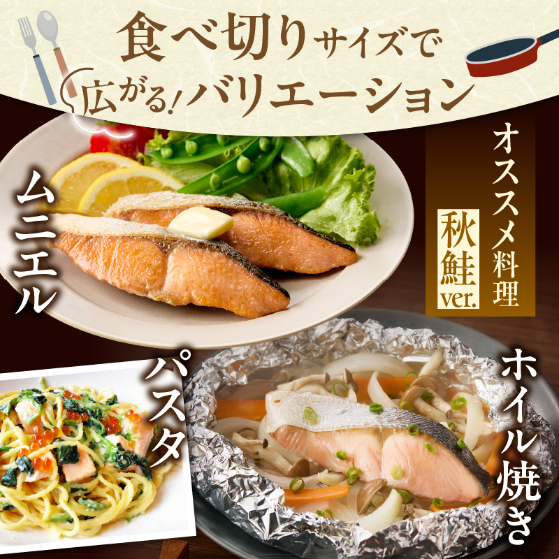 紅鮭切身＆秋鮭切身セット（64切）_HD231-002