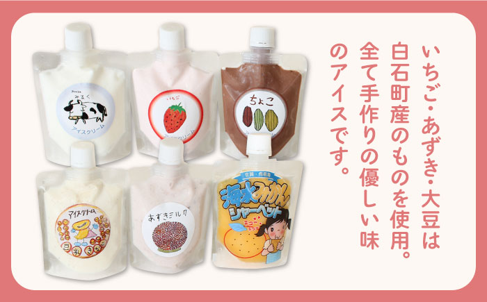 【小さいお子様にもおすすめ！】ちゅうちゅうアイス（チューブ入り）6種アソート セット【佐賀西部コロニー白石作業所】 [ICL008]