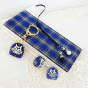 【ふるさと納税】【神戸タータン】ブックカバーとはりねずみアクリルキーホルダー&マグネットセット（A）