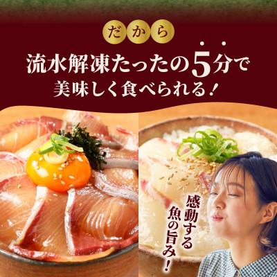 ふるさと納税 延岡市 延岡産活〆ブリとマダイの海鮮丼/2種食べ比べセット(8パック入り) |  | 02