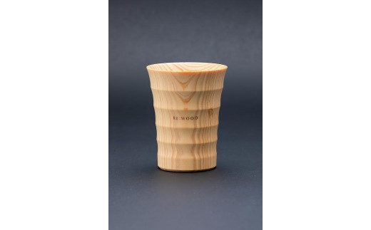 
タンブラー NAJIMU(L) 無垢材 びわ湖を育んだ滋賀県産 ヒノキ
