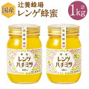 【ふるさと納税】辻養蜂場株式会社 レンゲ蜂蜜 500g×2本 合計1kg 国産 九州産 天然蜂蜜 蜂蜜 はちみつ ハニー 瓶 送料無料